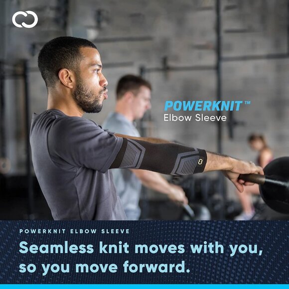 PowerKnit Elbow Sleeve - Seamless Elbow Brace for Men & Women - Pain Relief for - Picture 4 of 7